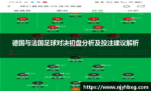德国与法国足球对决初盘分析及投注建议解析